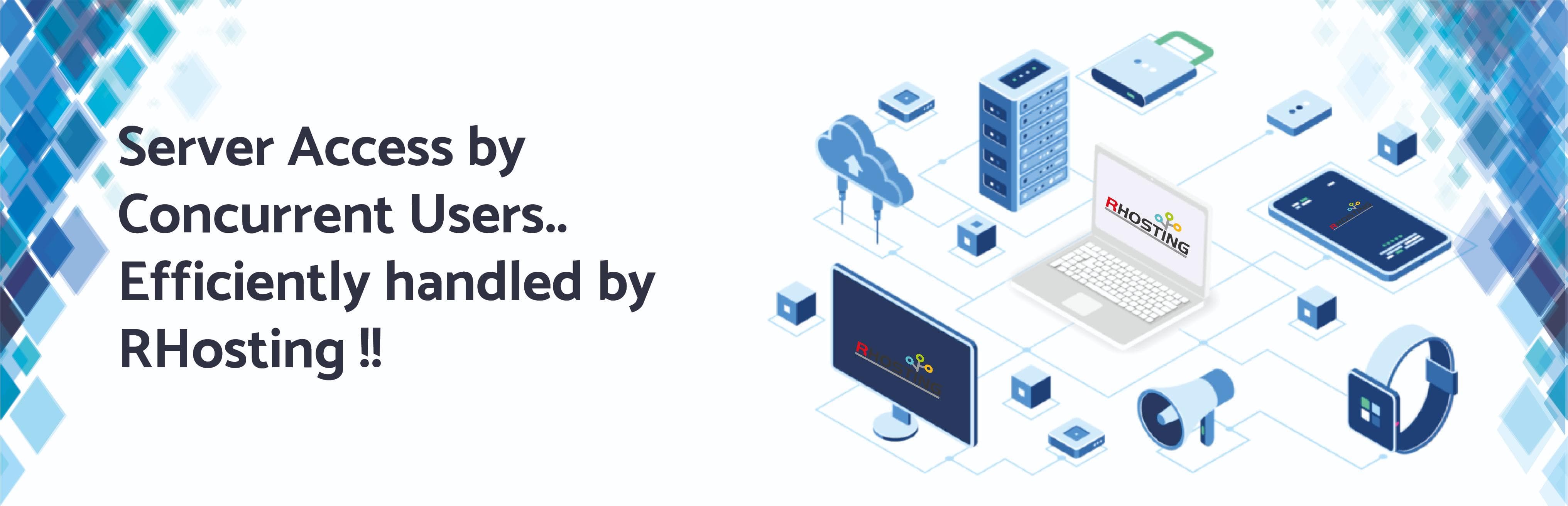 Server Access by Concurrent Users.. Efficiently handled by RHosting !!